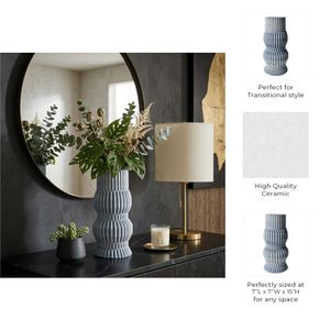 GRIFFINRUN BLUE VASE 15 (IN) 8
