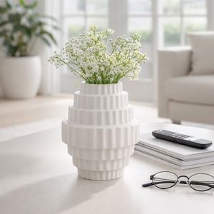 HEDLEYLAKE WHITE VASE 8 (IN) 10