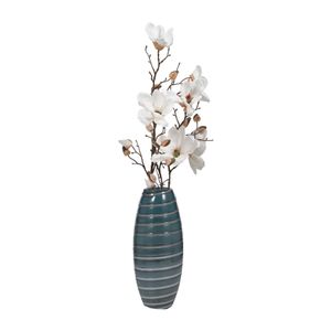 DENVERRIDGE BLUE GLASS VASE 15 (IN) 3