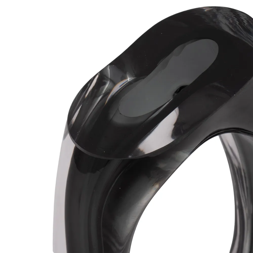 ELWYNMILL BLACK GLASS VASE 13 (IN)