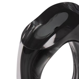 ELWYNMILL BLACK GLASS VASE 13 (IN) 7