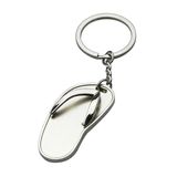 BAMBOO & CHROME KEYCHAIN- FLIP FLOP 1