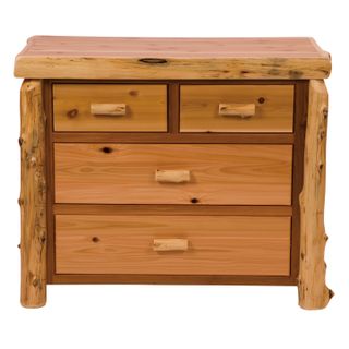 Cedar Log Four Drawer Low Boy - Coffee - Standard Line