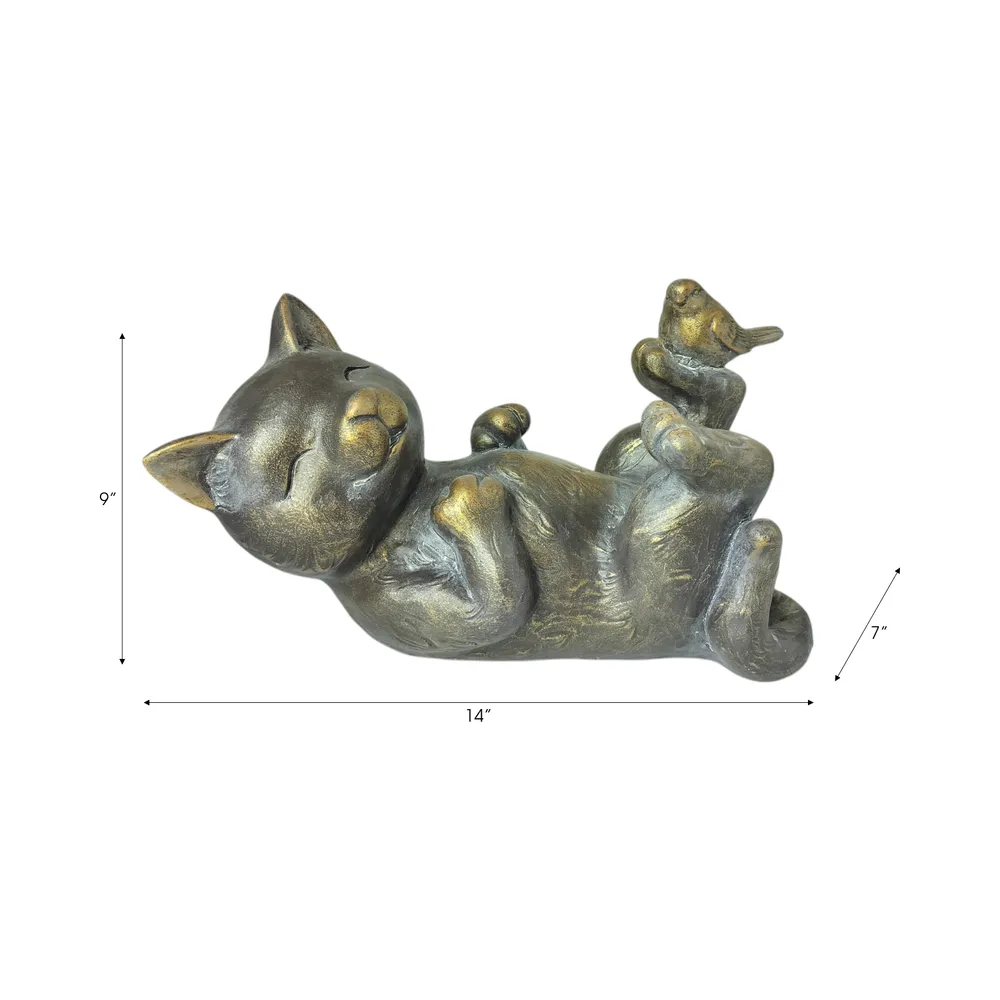 TROYVALE SILVER GARDEN STATUARY 9 (IN)