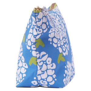 Hydrangea Blue Medium Essential Canvas Pouch 5