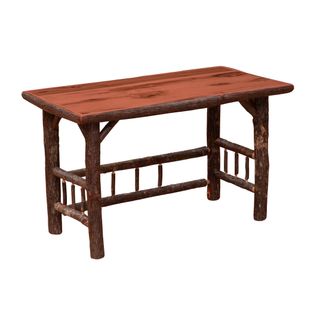 Hickory Log Open Writing Desk - Cinnamon