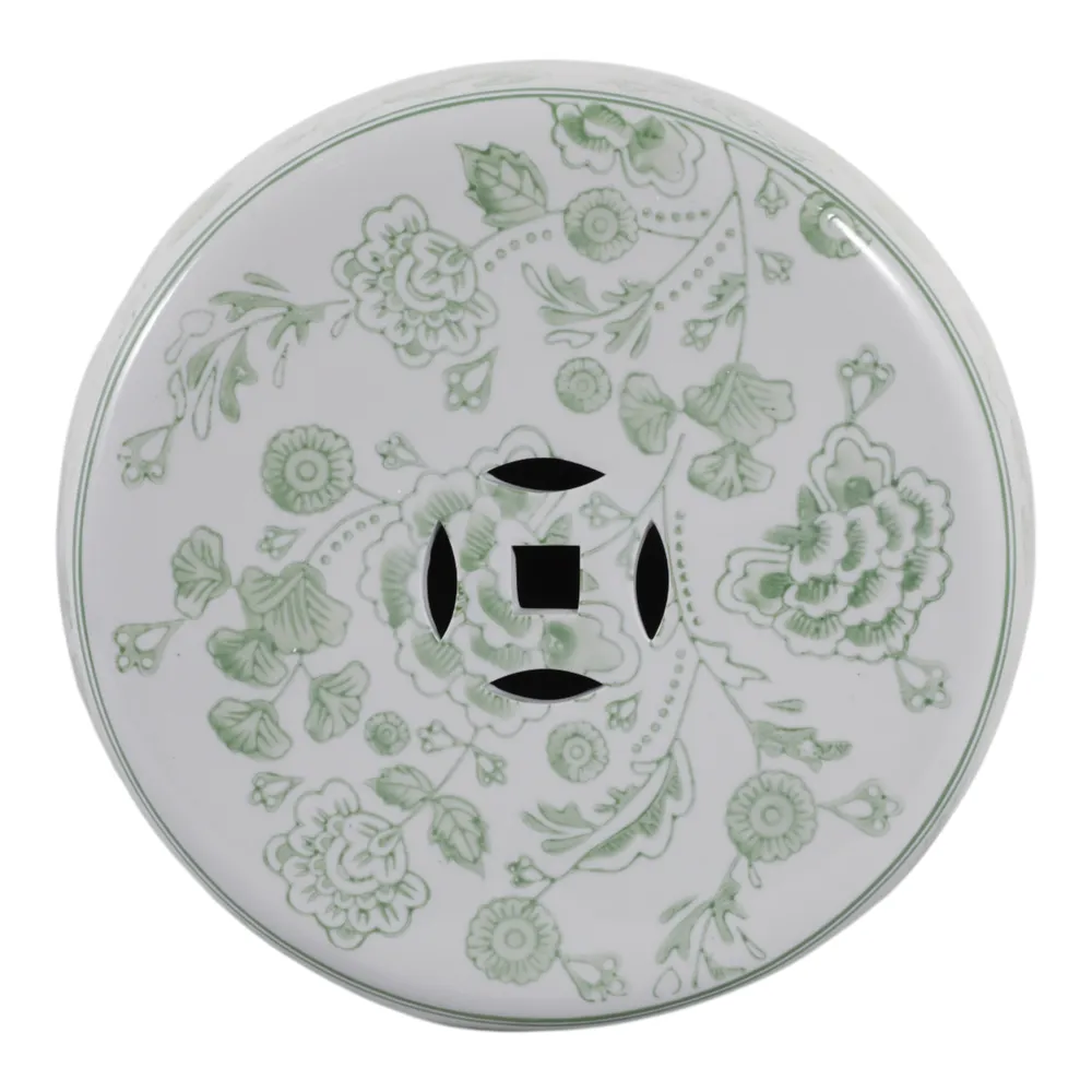 PEYTONWELL GREEN GARDEN STOOL 18 (IN)