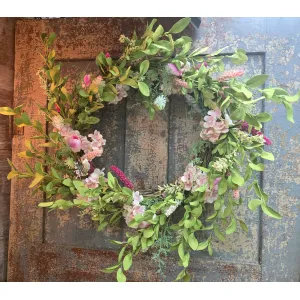 Cotton Candy 24in Wreath 2