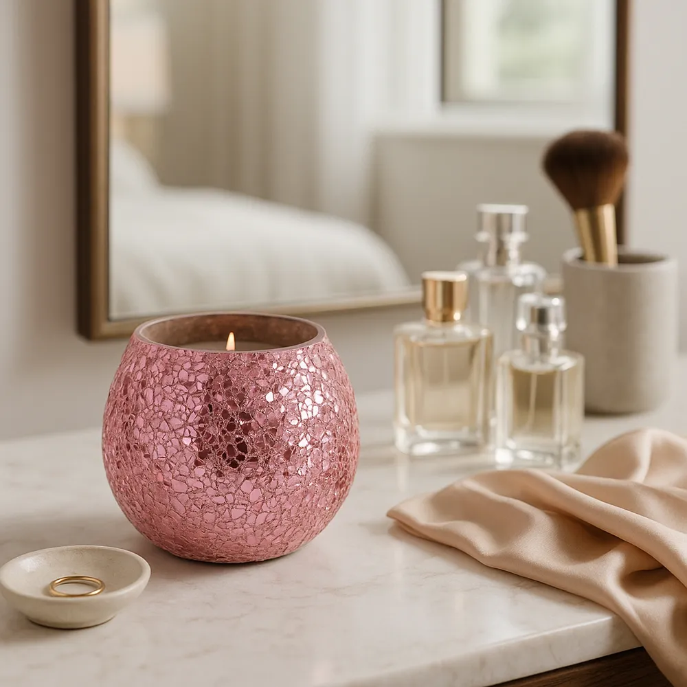 CALELEY PINK CANDLE 4 (IN)