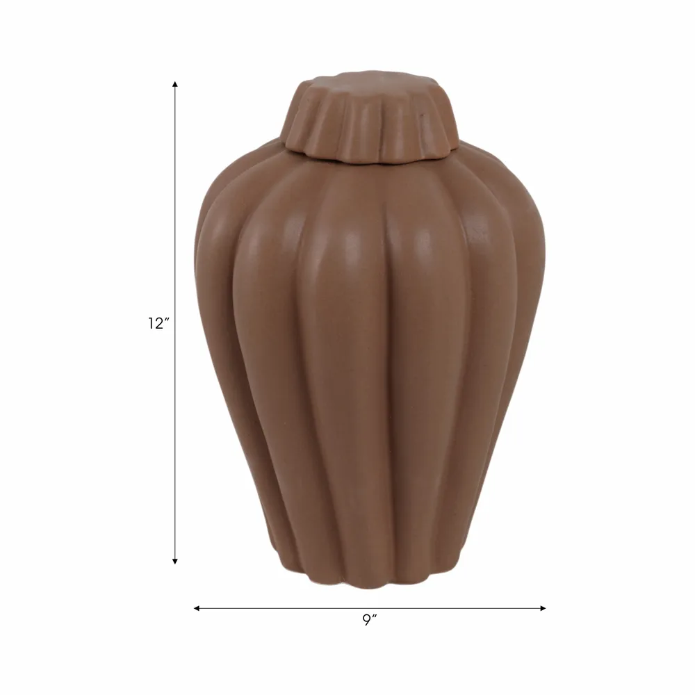 HEATHOAK BROWN JAR 12 (IN)