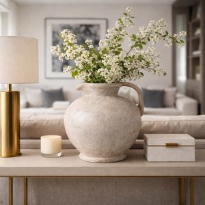 DUNLAPBURN IVORY VASE 15 (IN) 12