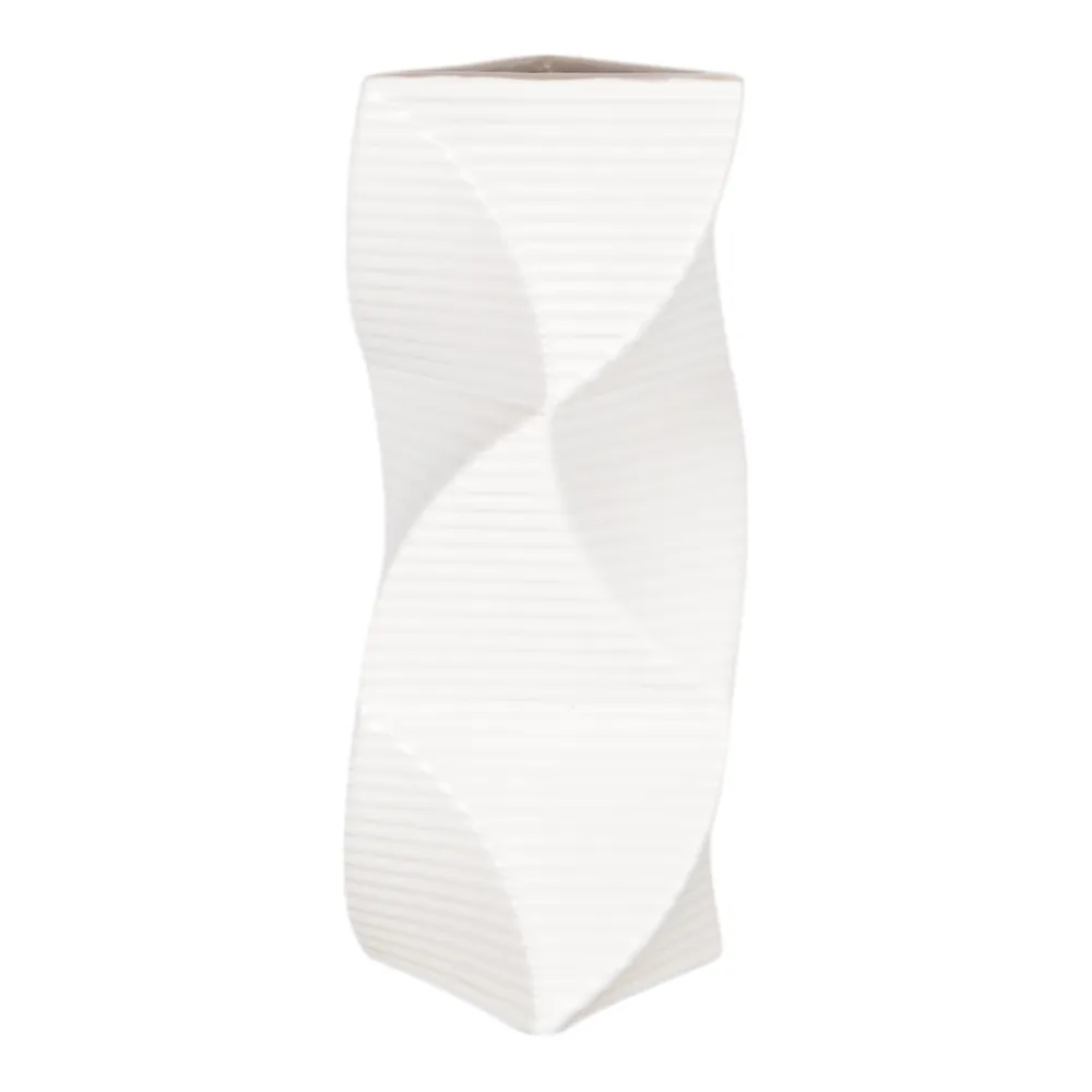 CASEYWAY WHITE VASE 12 (IN)
