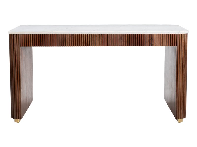 Obeah Desk White & Walnut 4