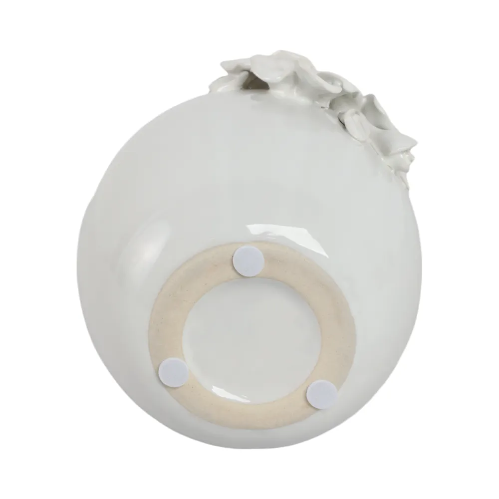 RYLANBEACH WHITE VASE 7 (IN)