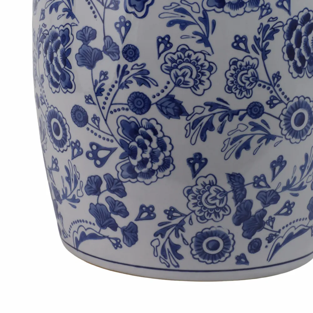 PEYTONWELL BLUE GARDEN STOOL 18 (IN)