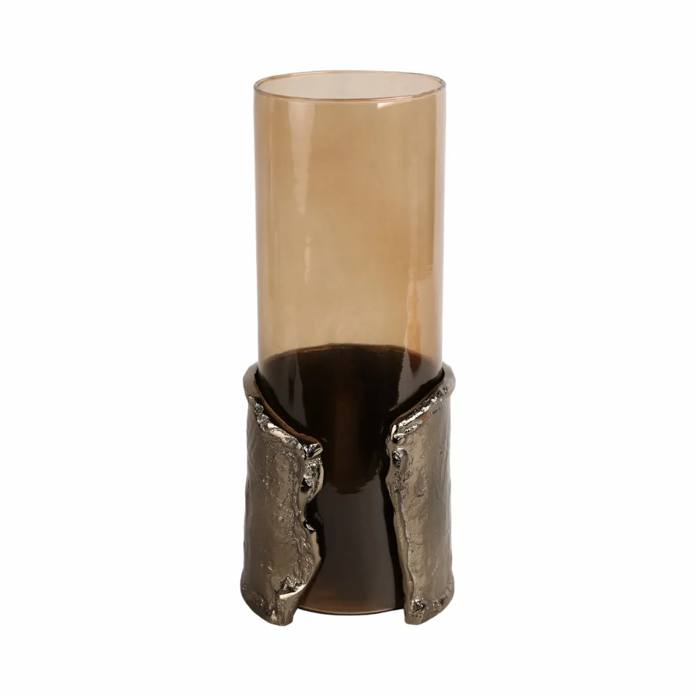 BAXTERMILL BROWN CANDLE HOLDER 15 (IN)