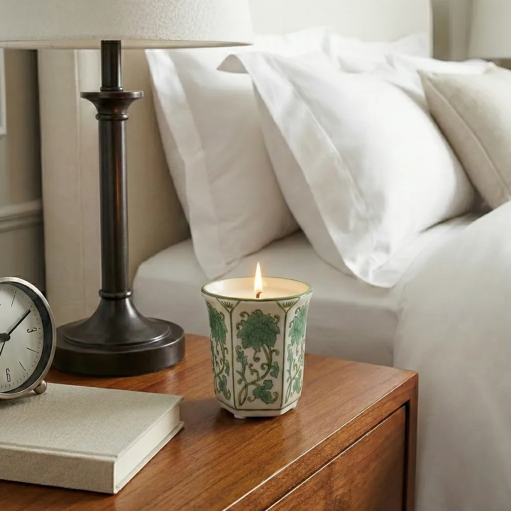 GREERWORTH GREEN CANDLE 4 (IN)