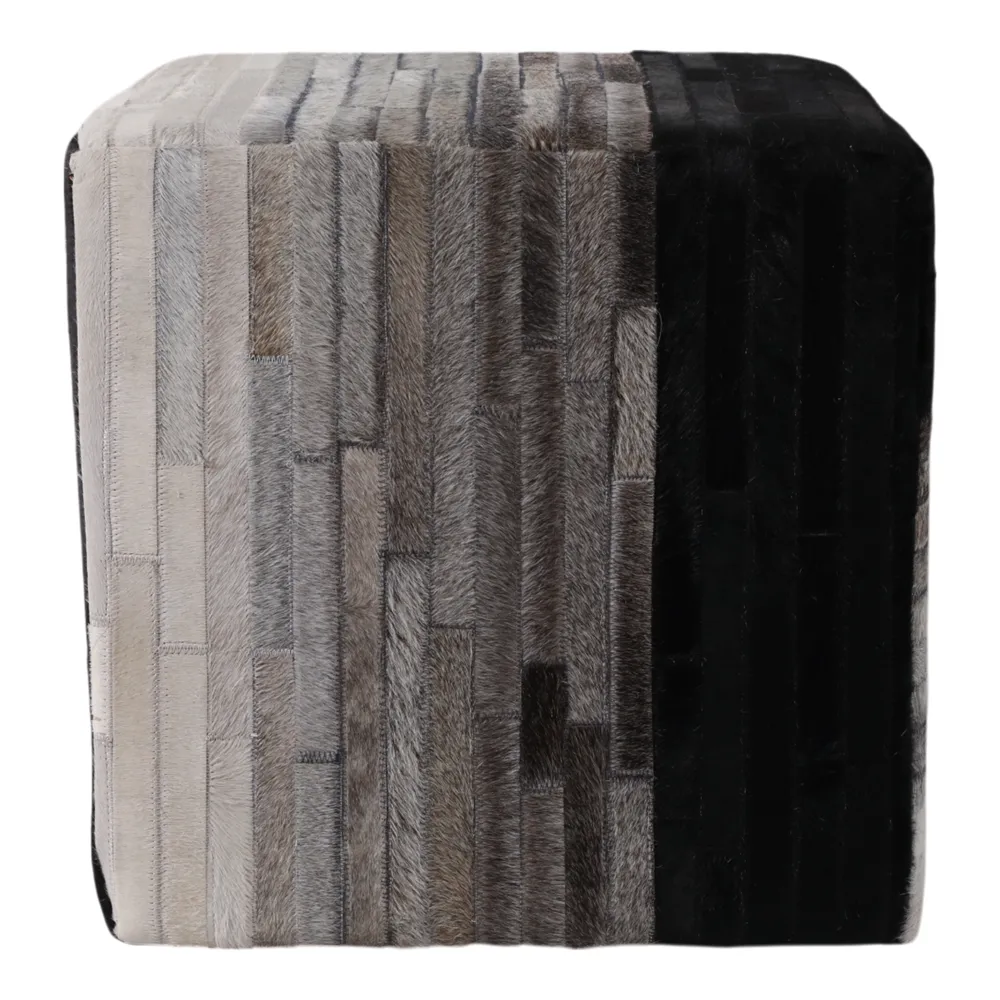 SPARROWSTONE BLACK OTTOMAN 18 (IN)