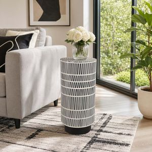 HENLEY BLACK TABLE 23 (IN) 12