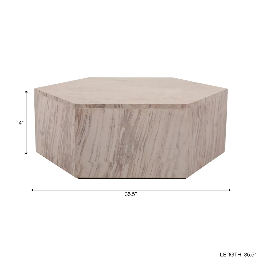SPARROW TAN COFFEE TABLE 14 (IN)