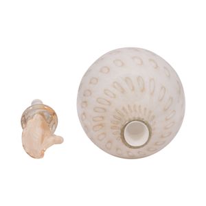 DENTONSHAW IVORY GLASS VASE 18 (IN) 7