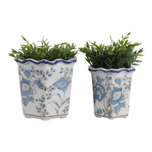 ENOCHFIELD SET OF 2 BLUE PLANTER 7 (IN) 3