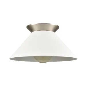 Cavendish 16″ Wide 1-Light Semi Flush Mount - Brushed Nickel 2