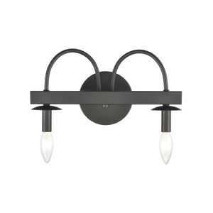 Williamson 14'' Wide 2-Light Vanity Light - Black 4