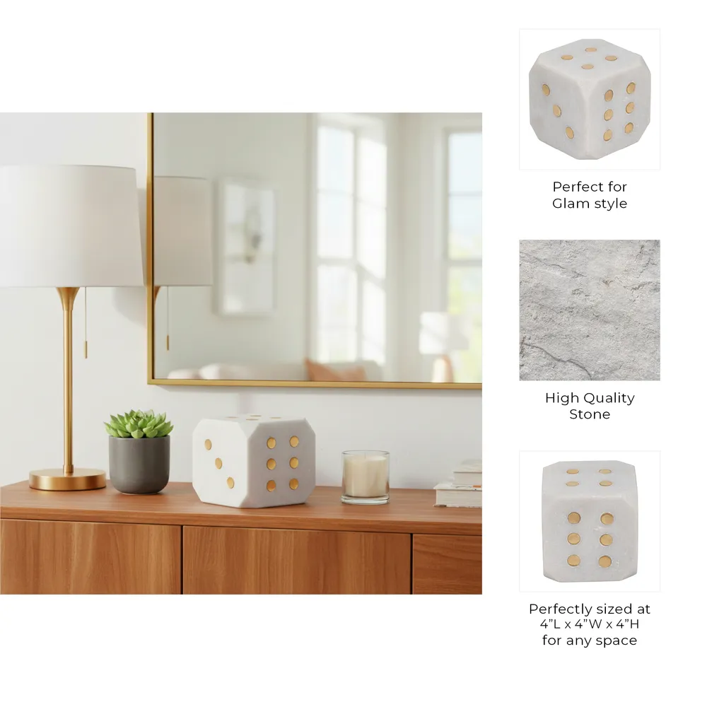 CALHOLM WHITE DECOR 4 (IN)
