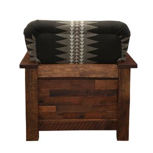 Barnwood  Americana Lounge Chair - Customer Fabric - Seat:  Fabric TBD; Backrest:  Fabric TBD 5