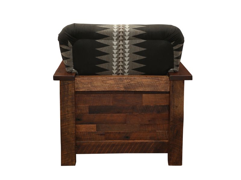 Barnwood  Americana Lounge Chair - Customer Fabric - Seat:  Fabric TBD; Backrest:  Fabric TBD 5