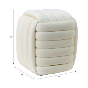 COLEOAK IVORY STOOL 19 (IN) 8