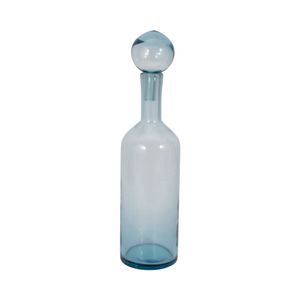 ZOEPARK BLUE GLASS VASE 20 (IN) 3