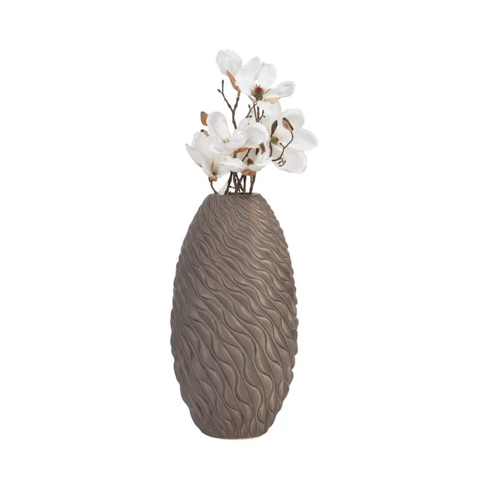 ROYVALE BROWN VASE 19 (IN)