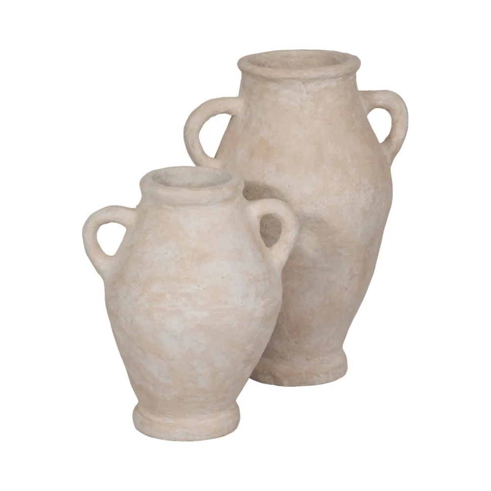 NATESTONE WHITE VASE 24 (IN)