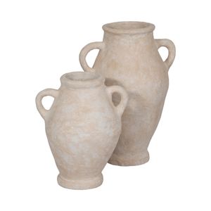 NATESTONE WHITE VASE 24 (IN) 7