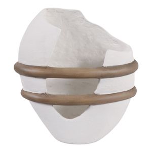 LUKETON WHITE VASE 13 (IN) 1