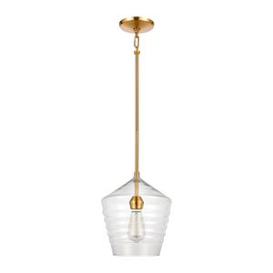 Konis 10'' Wide 1-Light Mini Pendant - Satin Brass 2
