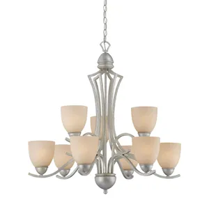 Triton 31'' Wide 9-Light Chandelier - Moonlight Silver 1