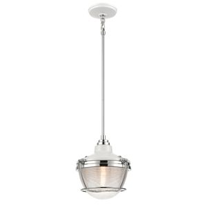 Seaway Passage 10'' Wide 1-Light Mini Pendant - Polished Nickel 1