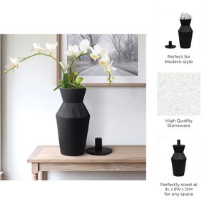 WRENTON BLACK VASE 20 (IN) 10