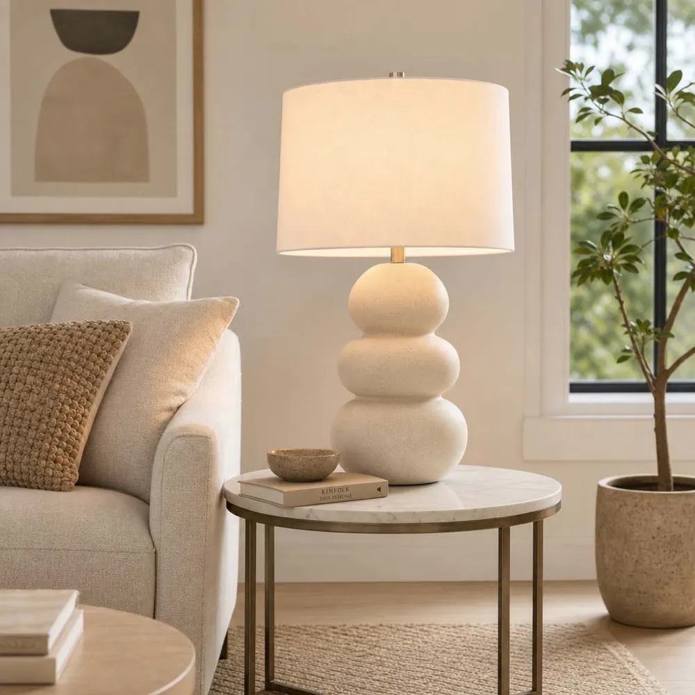 DYLAN IVORY LAMP 27 (IN)