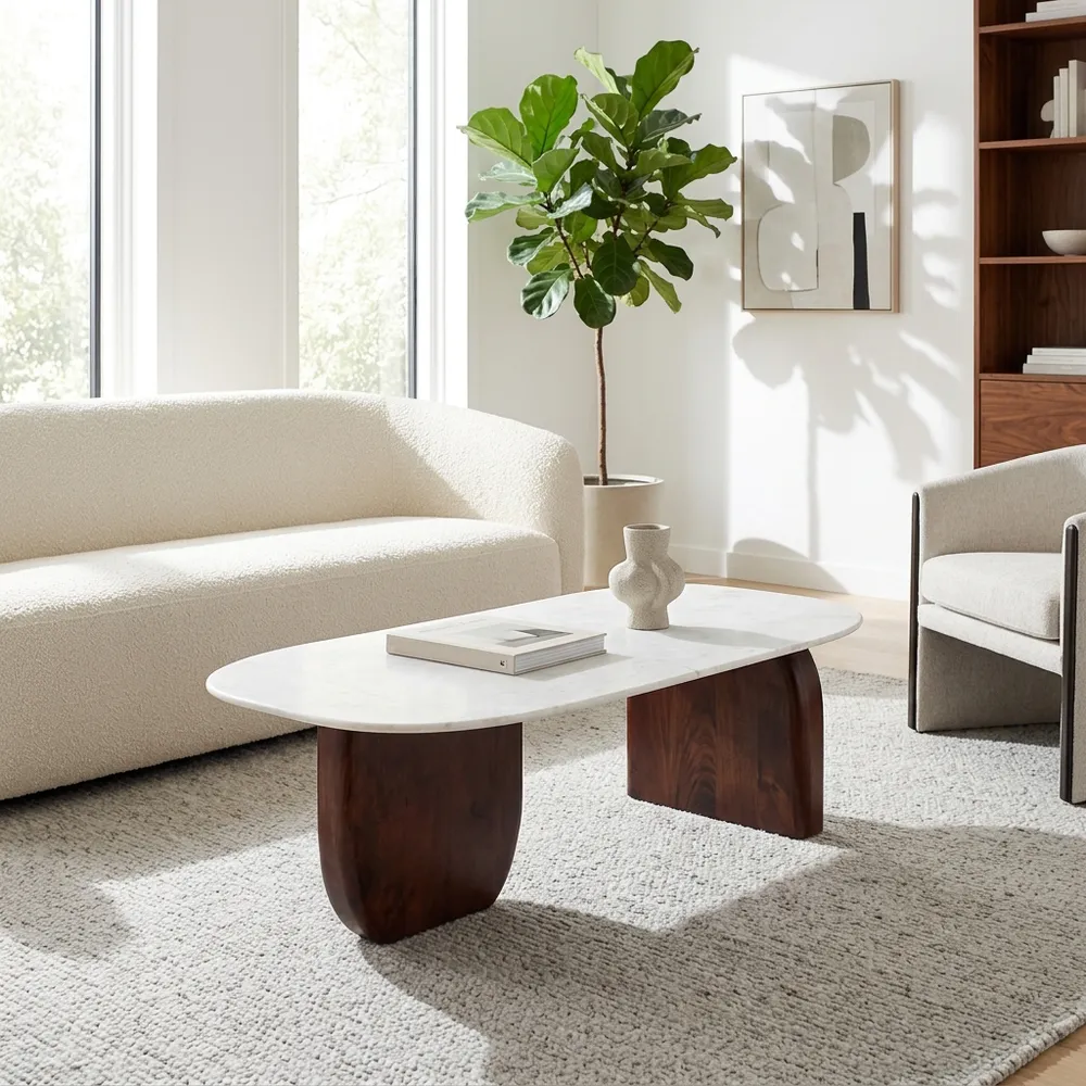 HAYFIELDLAND BROWN COFFEE TABLE 16 (IN)
