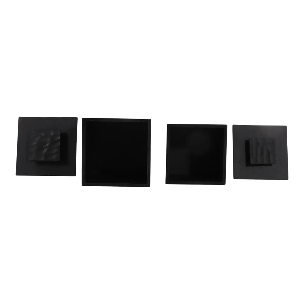 TANNERWIND SET OF 2 BLACK BOXES 9 (IN)