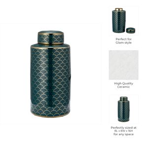 CLARAVALE GOLD JAR 16 (IN) 8