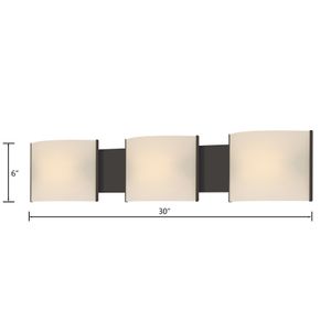 Pannelli 30'' Wide 3-Light Vanity Light - Oil Rubbed Bronze 2