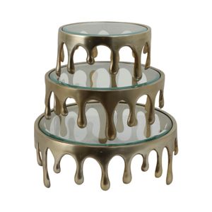 FRAZIERSTONE SET OF 3 GOLD TRAY 6 (IN) 5