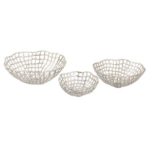 Shore Weave Basket - Set of 3 Nickel 2