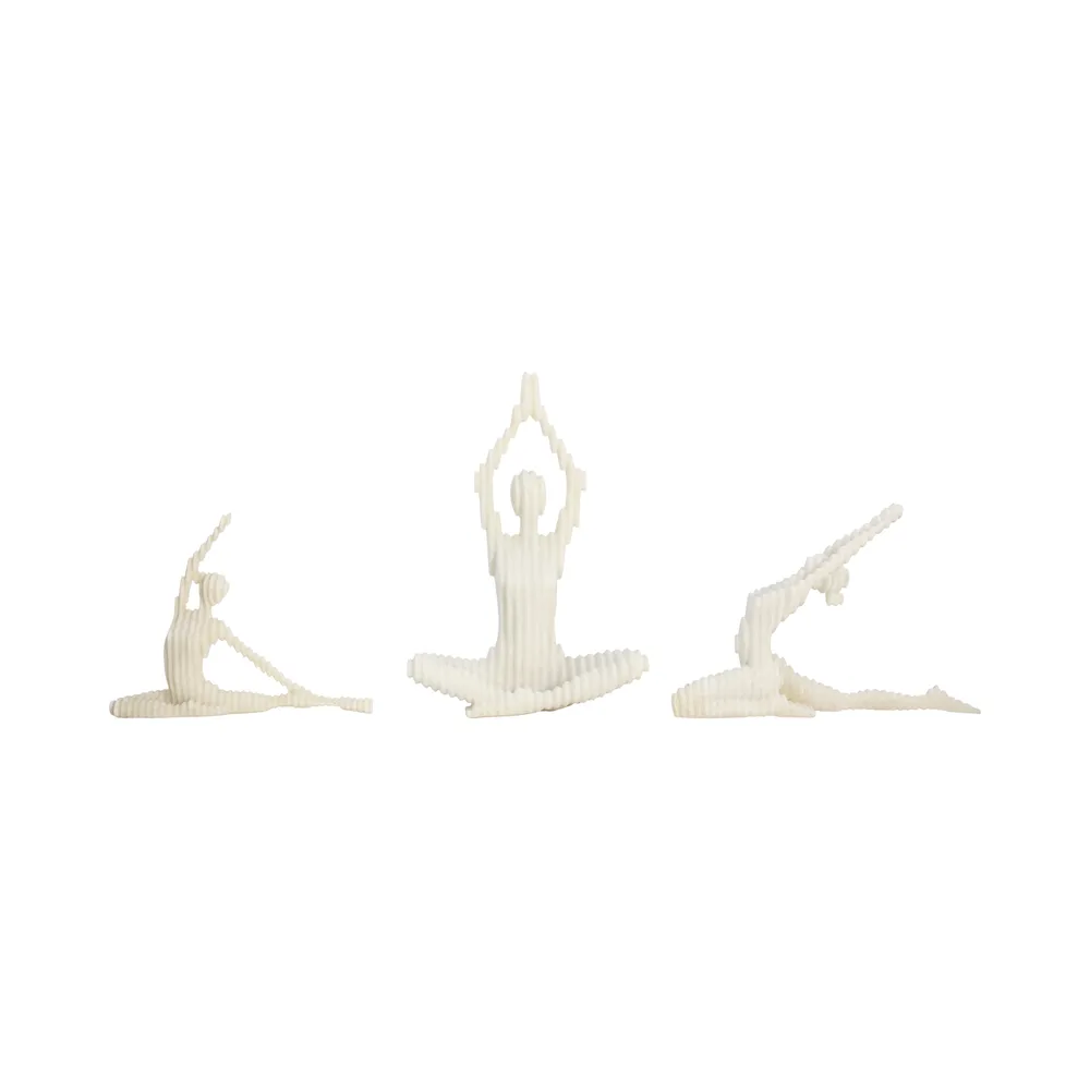 BARRONHOLM SET OF 3 WHITE DECOR 16 (IN)