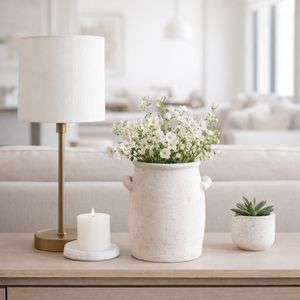 FRAZERCROSS WHITE VASE 8 (IN) 2